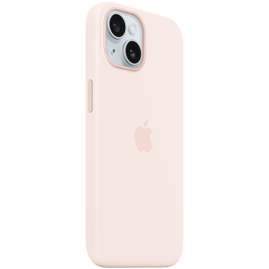 iPhone 15 Silicone Case with MagSafe - Light Pink,Model A3123