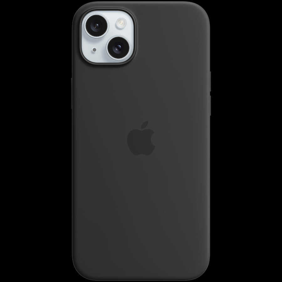 iPhone 15 Plus Silicone Case with MagSafe - Black,Model A3124