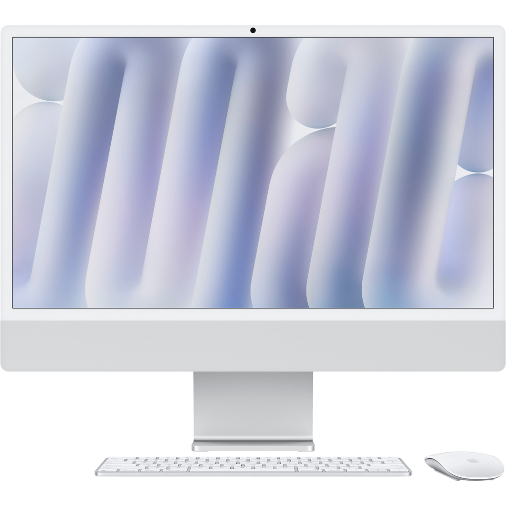24-inch iMac with Retina 4.5K display: Apple M4 chip with 8_core CPU and 8_core GPU, 16GB, 256GB SSD - Silver,Model A3247