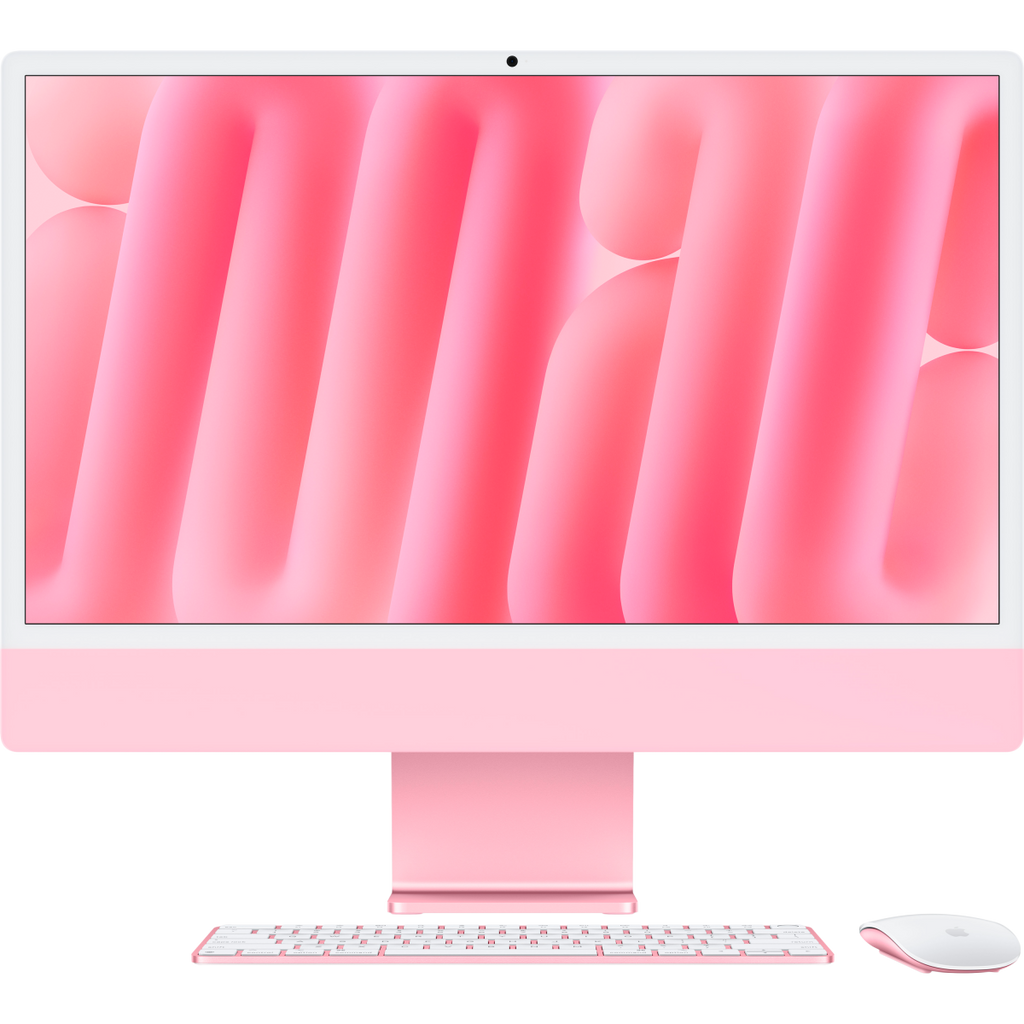 24-inch iMac with Retina 4.5K display: Apple M4 chip with 10_core CPU and 10_core GPU, 16GB, 256GB SSD - Pink,Model A3137