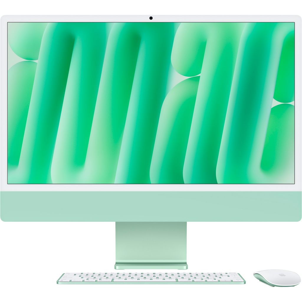 24-inch iMac with Retina 4.5K display: Apple M4 chip with 10_core CPU and 10_core GPU, 24GB, 512GB SSD - Green,Model A3137