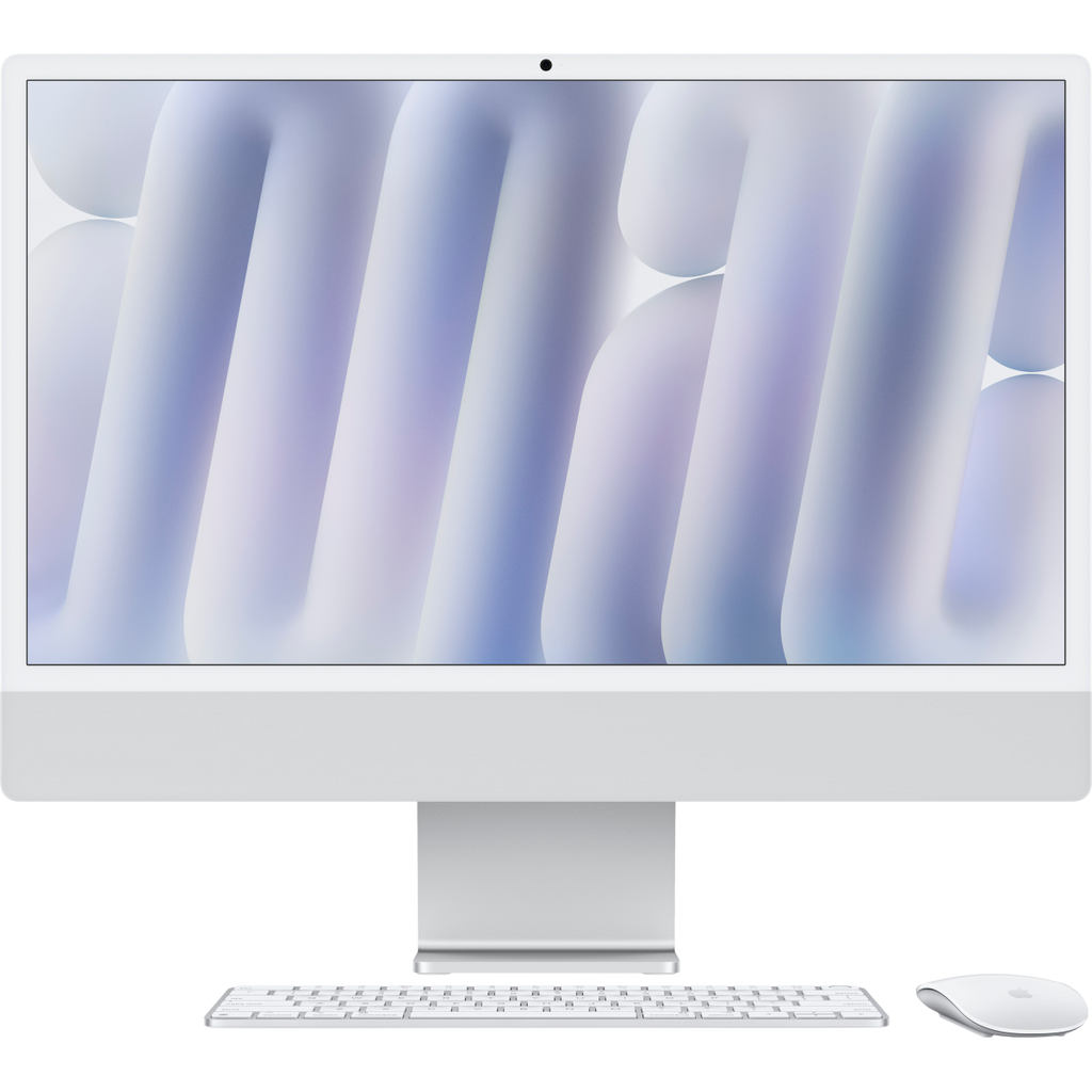 24-inch iMac with Retina 4.5K display, Nano-texture glass: Apple M4 chip with 10_core CPU and 10_core GPU, 256GB SSD, 16GB - Silver,Model A3137