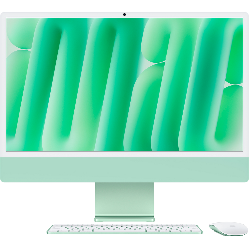 24-inch iMac with Retina 4.5K display: Apple M4 chip with 8_core CPU and 8_core GPU, 16GB, 256GB SSD - Green,Model A3247