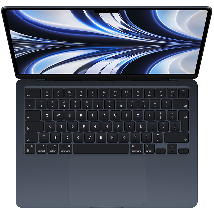 13-inch MacBook Air: Apple M2 chip with 8-core CPU and 8-core GPU, 16GB, 256GB - Midnight,Model A2681