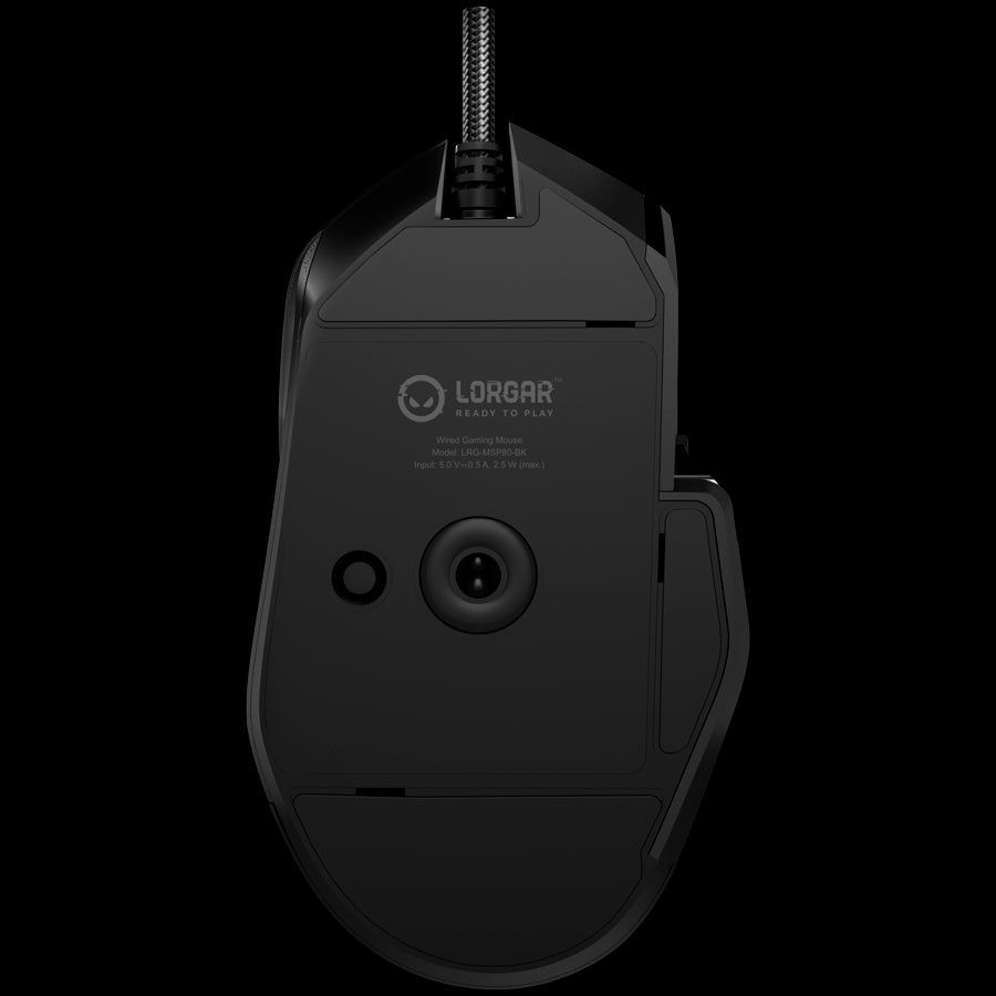 LORGAR MSP80, 8000 Hz Gaming Mouse Pro, Black