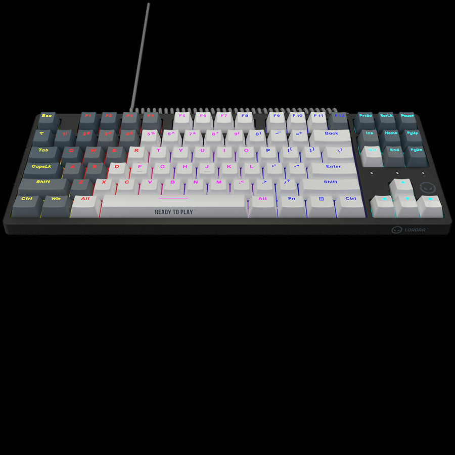LORGAR Azar 514TKL, Wired RGB mechanical gaming keyboard, white, EN layout