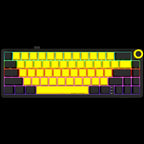 LORGAR KBP70MW, Wireless 65% Mechanical Gaming Keyboard Pro, Black/yellow, EN layout