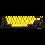 LORGAR KBP70MW, Wireless 65% Mechanical Gaming Keyboard Pro, Black/yellow, EN layout