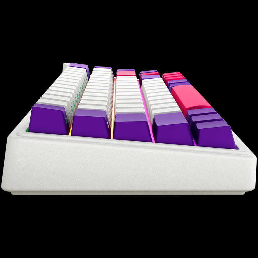 LORGAR KBP70MW, Wireless 65% Mechanical Gaming Keyboard Pro, White, EN layout