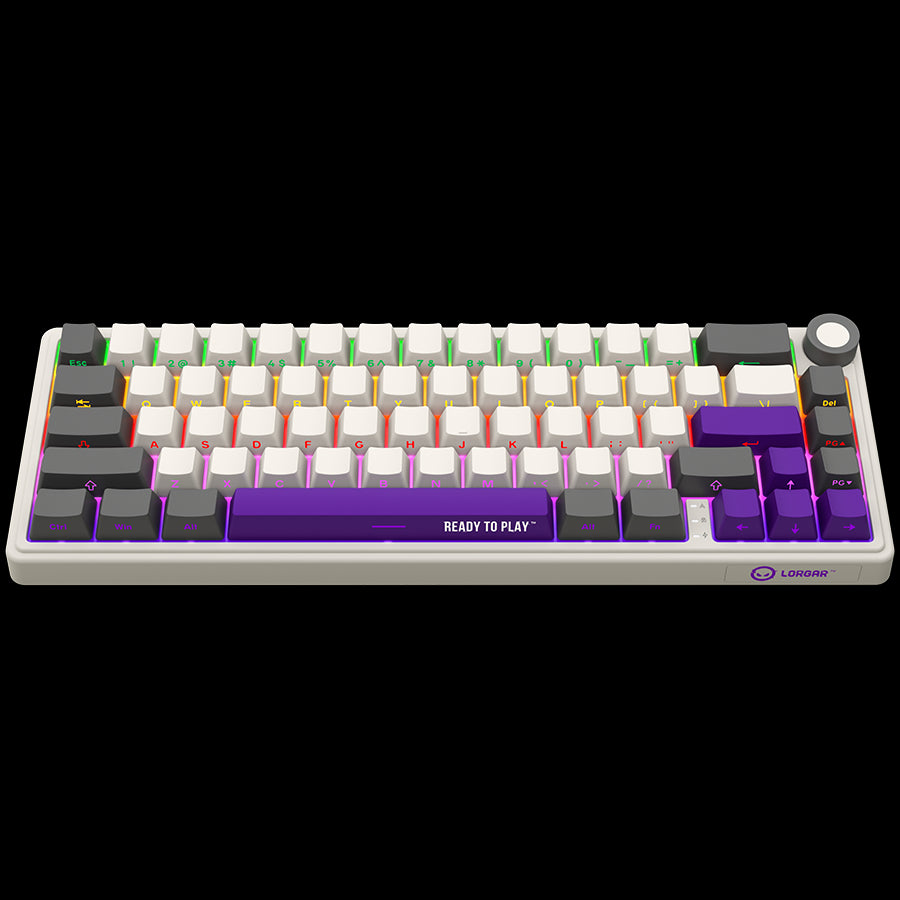 LORGAR KBP70MW, Wireless 65% Mechanical Gaming Keyboard Pro, Beige, EN layout