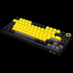 LORGAR KBP7075W, Wireless 75% Mechanical Gaming Keyboard Pro, Black/yellow, EN layout