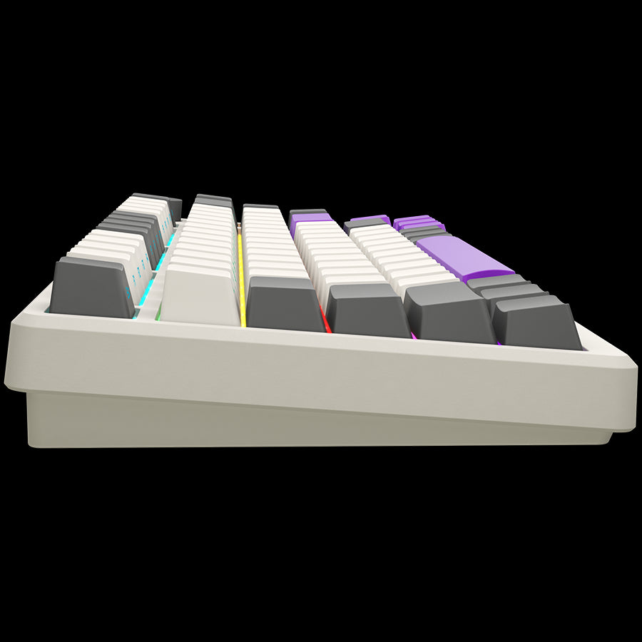 LORGAR KBP7075W, Wireless 75% Mechanical Gaming Keyboard Pro, Beige, EN layout