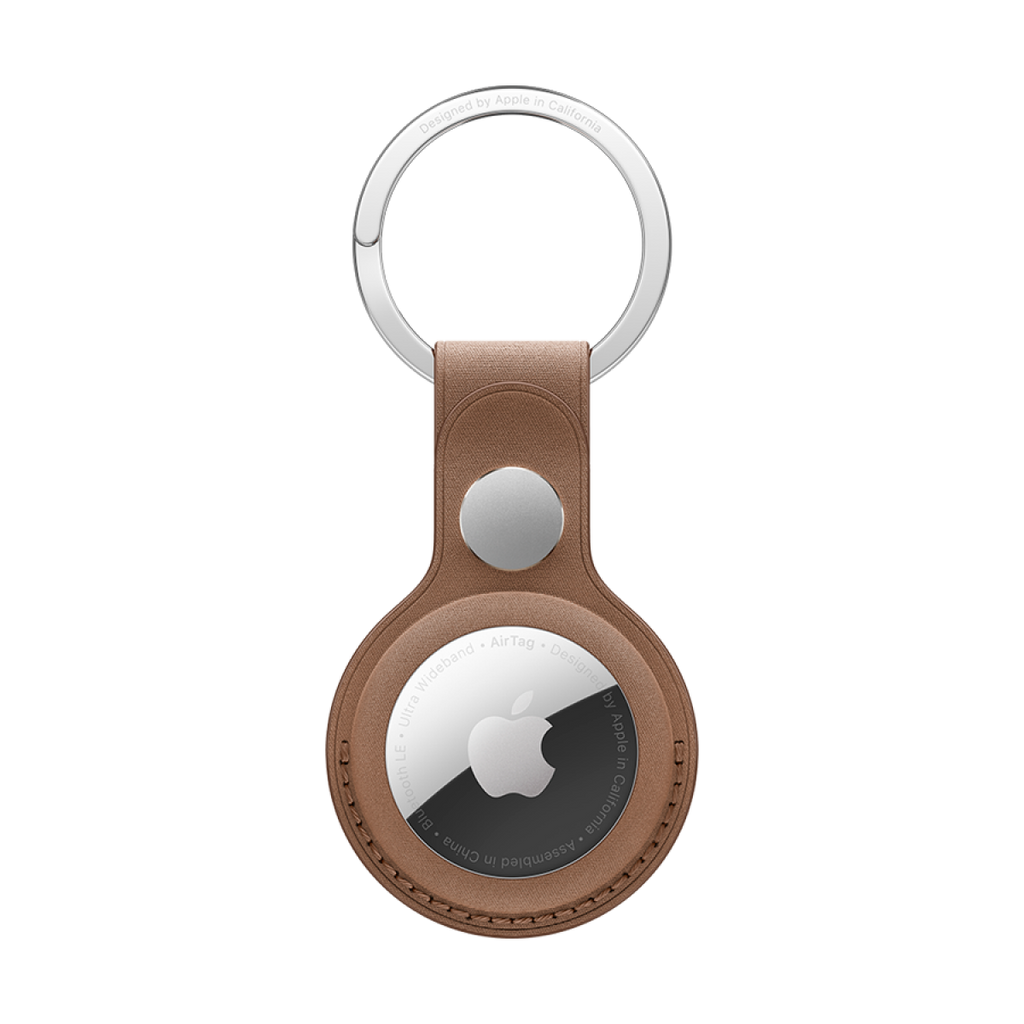 AirTag FineWoven Key Ring - Taupe