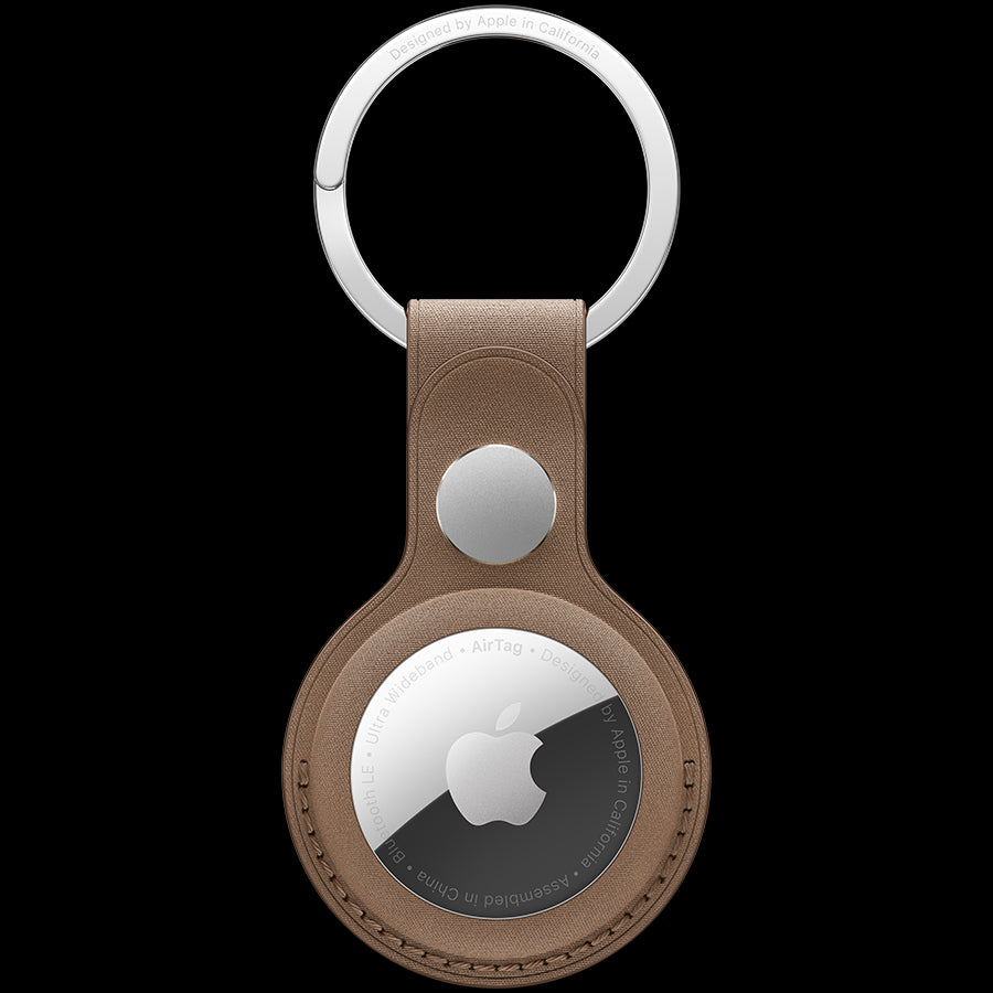 AirTag FineWoven Key Ring - Taupe