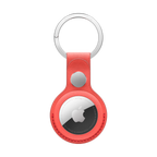 AirTag FineWoven Key Ring - Coral