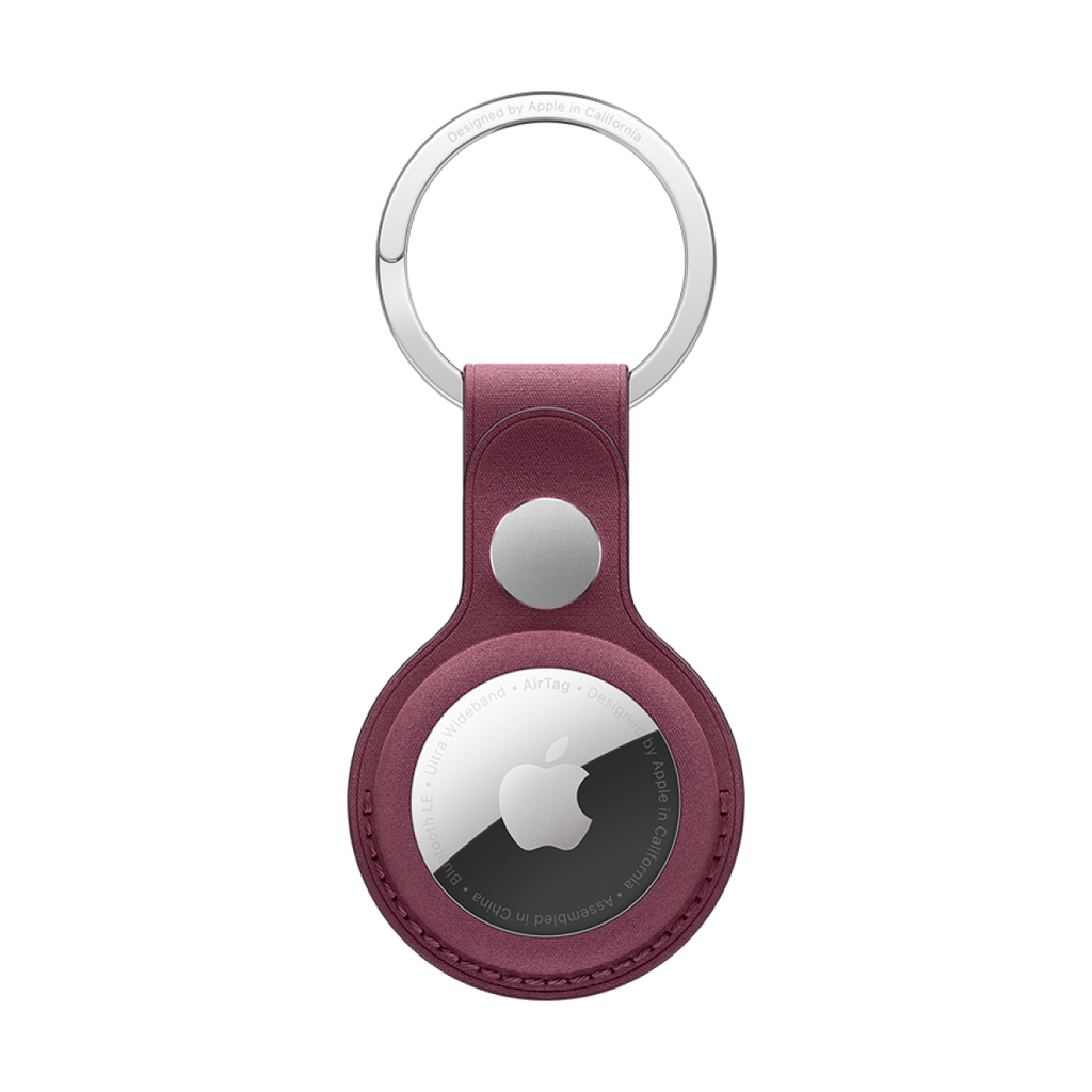 AirTag FineWoven Key Ring - Mulberry