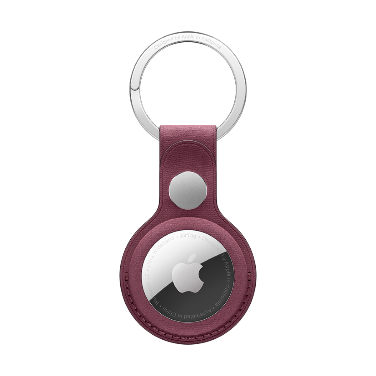 AirTag FineWoven Key Ring - Mulberry