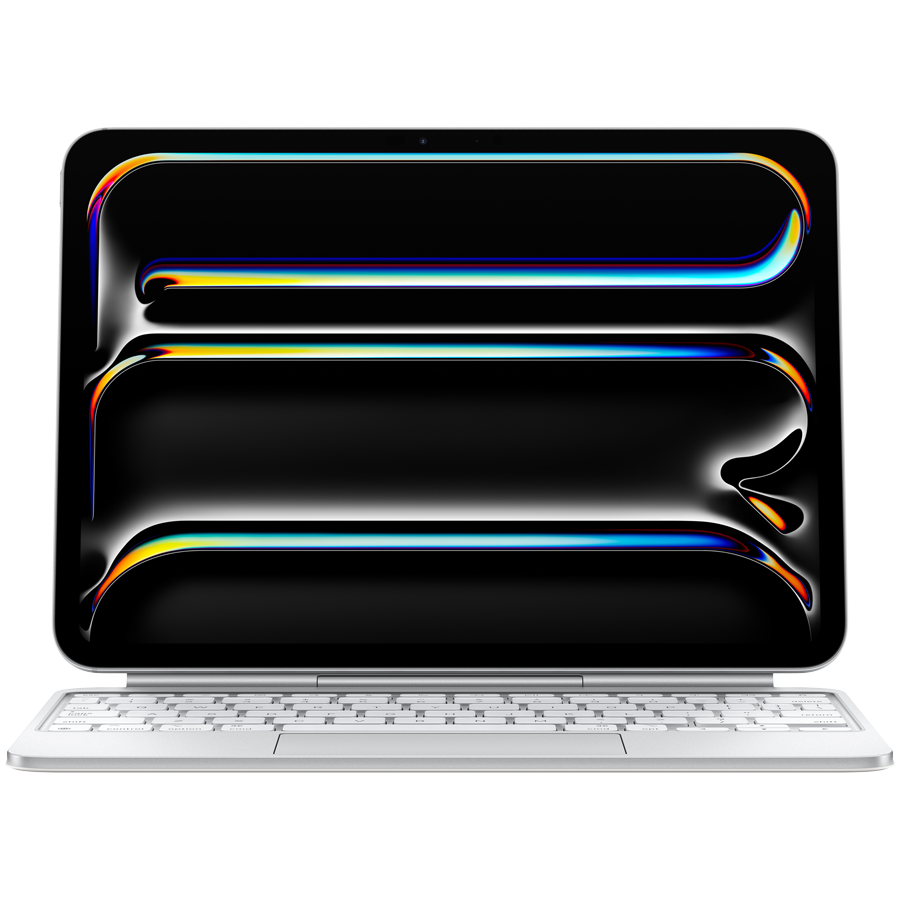 Magic Keyboard for iPad Pro 11_inch (M4) - International English - White,Model A2975