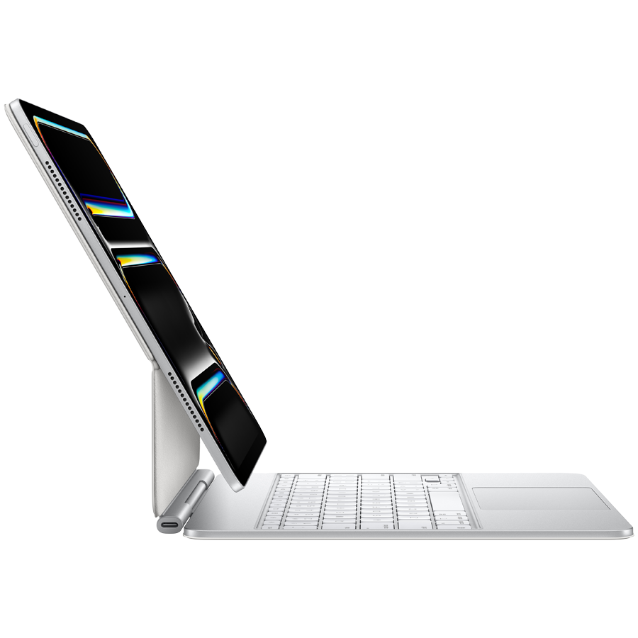 Magic Keyboard for iPad Pro 13_inch (M4) - International English - White,Model A2974