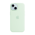 iPhone 15 Silicone Case with MagSafe - Soft Mint,Model A3123