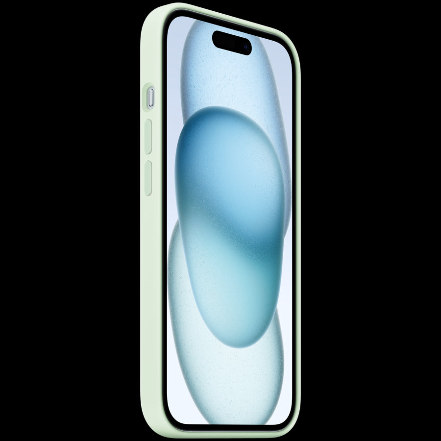 iPhone 15 Silicone Case with MagSafe - Soft Mint,Model A3123