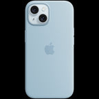 iPhone 15 Silicone Case with MagSafe - Light Blue,Model A3123