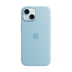 iPhone 15 Silicone Case with MagSafe - Light Blue,Model A3123