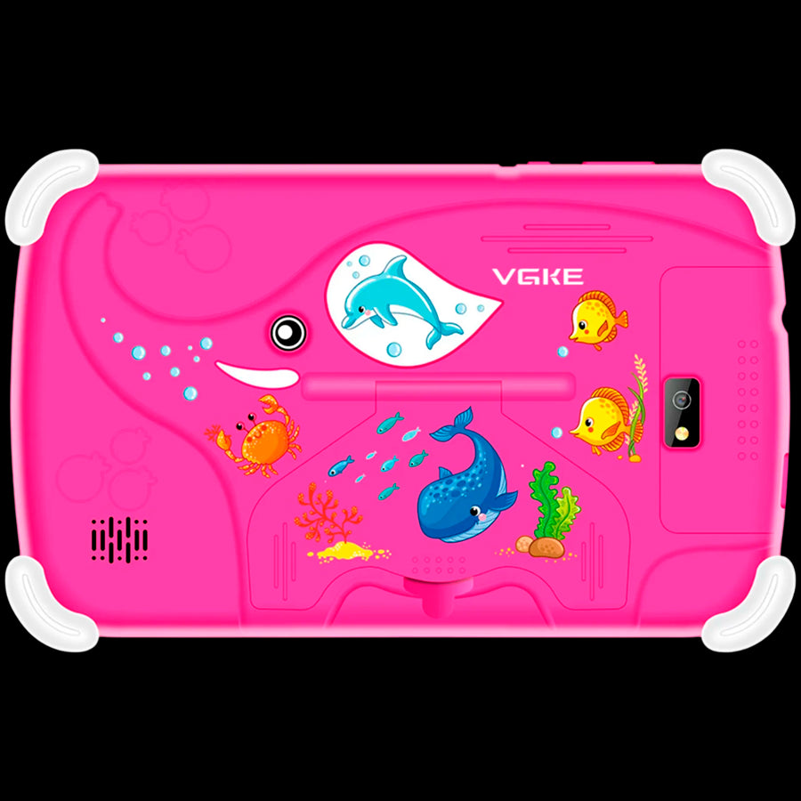VGKE 7" IPS Kids Tablet - Mediatek MT6735 CPU, 1GB RAM, 16GB Storage, 3G + Wifi, Bluetooth 4.0, Android - Pink