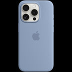 iPhone 15 Pro Silicone Case with MagSafe - Winter Blue,Model A3125