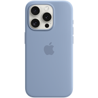 iPhone 15 Pro Silicone Case with MagSafe - Winter Blue,Model A3125