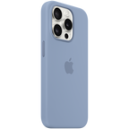 iPhone 15 Pro Silicone Case with MagSafe - Winter Blue,Model A3125