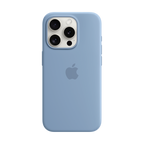 iPhone 15 Pro Silicone Case with MagSafe - Winter Blue,Model A3125