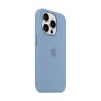 iPhone 15 Pro Silicone Case with MagSafe - Winter Blue,Model A3125