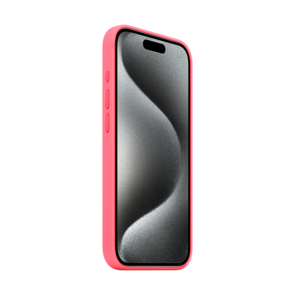 iPhone 15 Pro Silicone Case with MagSafe - Pink,Model A3125