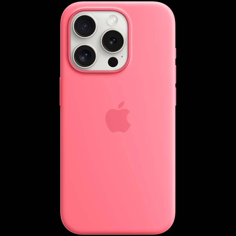 iPhone 15 Pro Silicone Case with MagSafe - Pink,Model A3125
