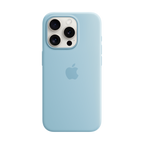 iPhone 15 Pro Silicone Case with MagSafe - Light Blue,Model A3125