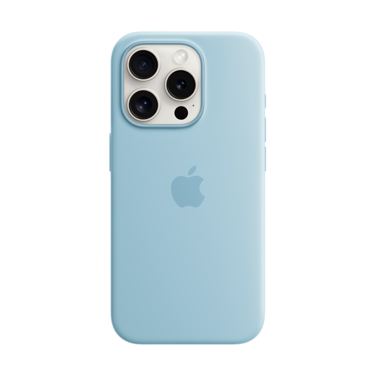 iPhone 15 Pro Silicone Case with MagSafe - Light Blue,Model A3125