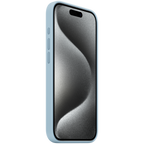 iPhone 15 Pro Silicone Case with MagSafe - Light Blue,Model A3125