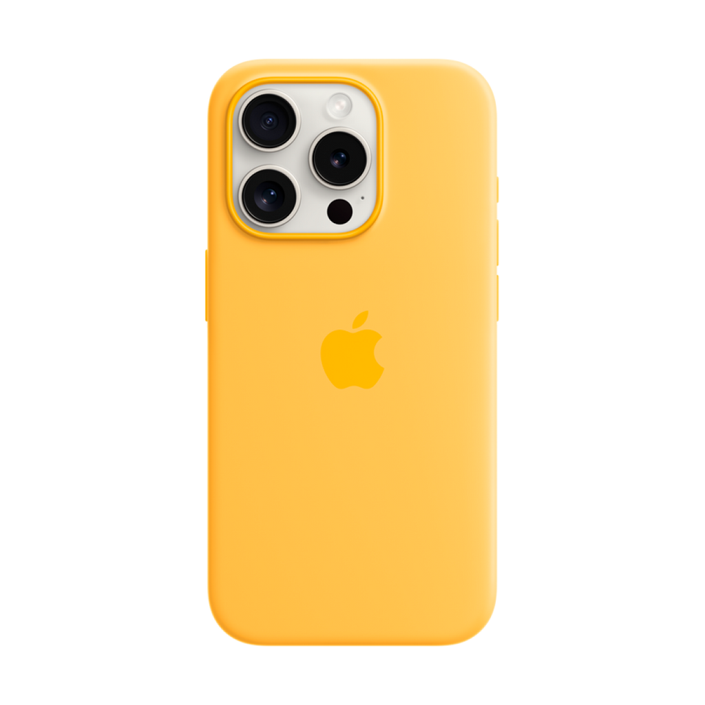 iPhone 15 Pro Silicone Case with MagSafe - Sunshine,Model A3125