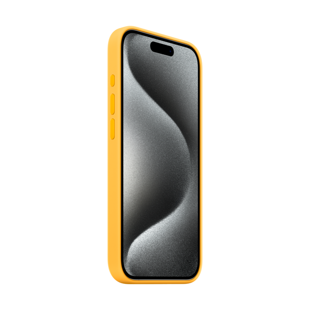 iPhone 15 Pro Silicone Case with MagSafe - Sunshine,Model A3125