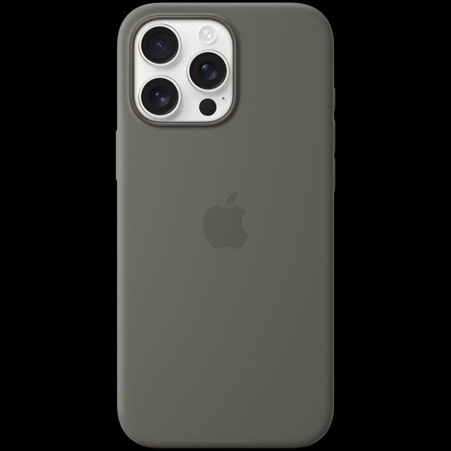 iPhone 16 Pro Max Silicone Case with MagSafe - Stone Gray,Model A3316