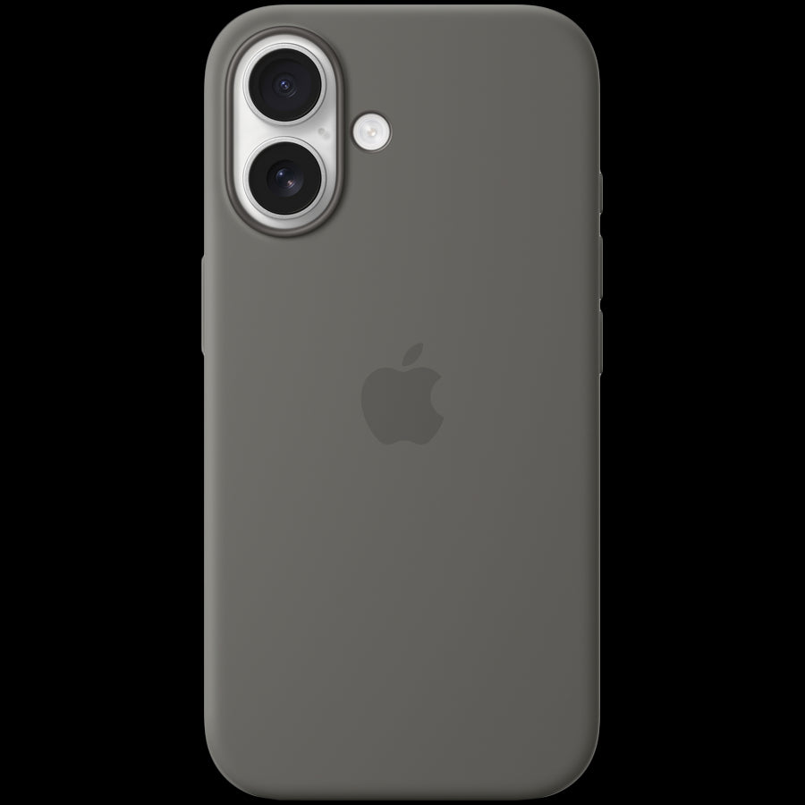iPhone 16 Silicone Case with MagSafe - Stone Gray,Model A3313
