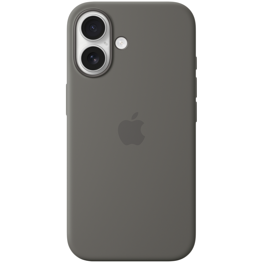 iPhone 16 Silicone Case with MagSafe - Stone Gray,Model A3313