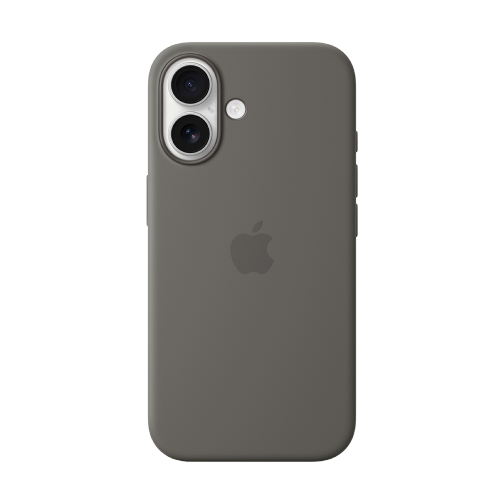 iPhone 16 Silicone Case with MagSafe - Stone Gray,Model A3313