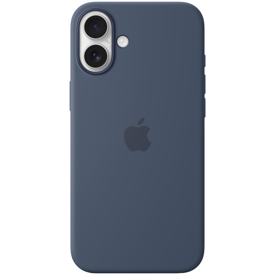 iPhone 16 Plus Silicone Case with MagSafe - Denim,Model A3314