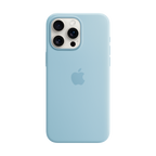 iPhone 15 Pro Max Silicone Case with MagSafe - Light Blue,Model A3126