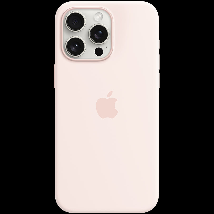 iPhone 15 Pro Max Silicone Case with MagSafe - Light Pink,Model A3126