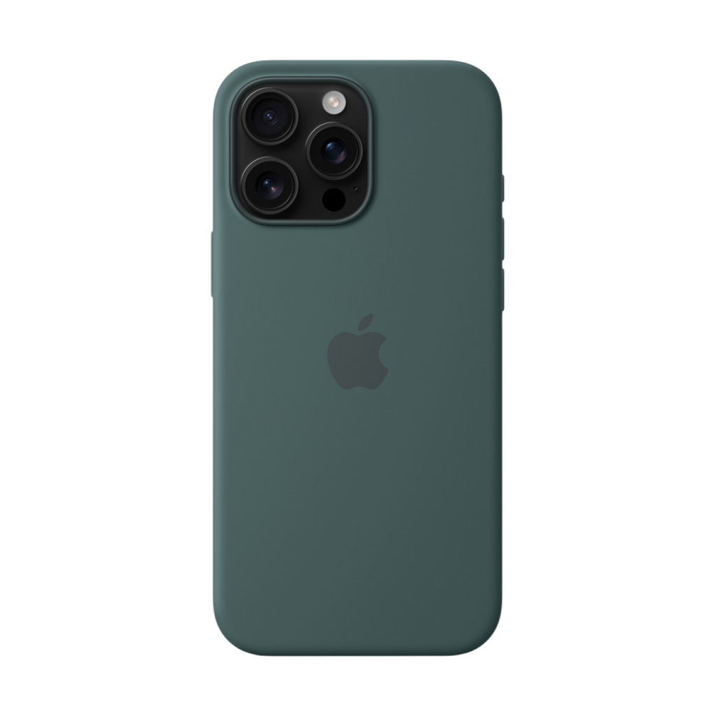 iPhone 16 Pro Max Silicone Case with MagSafe - Lake Green,Model A3316