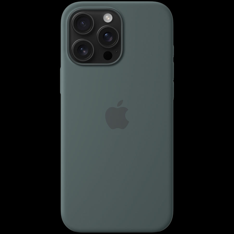 iPhone 16 Pro Max Silicone Case with MagSafe - Lake Green,Model A3316