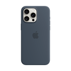 iPhone 15 Pro Max Silicone Case with MagSafe - Storm Blue,Model A3126